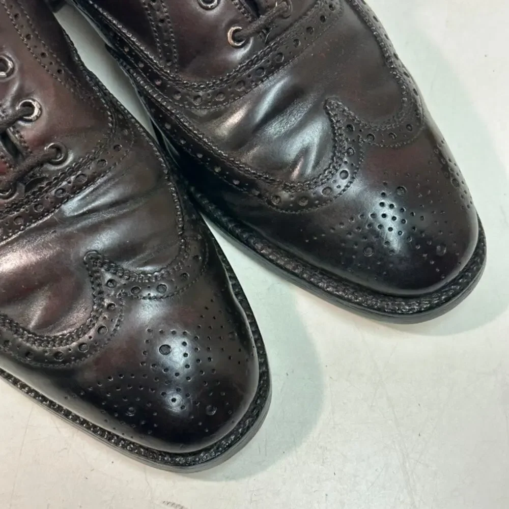 FULLY RESOLED Alden x Brooks Bros. A764 Shell Cordovan Wingtip Brogue USA 8 C